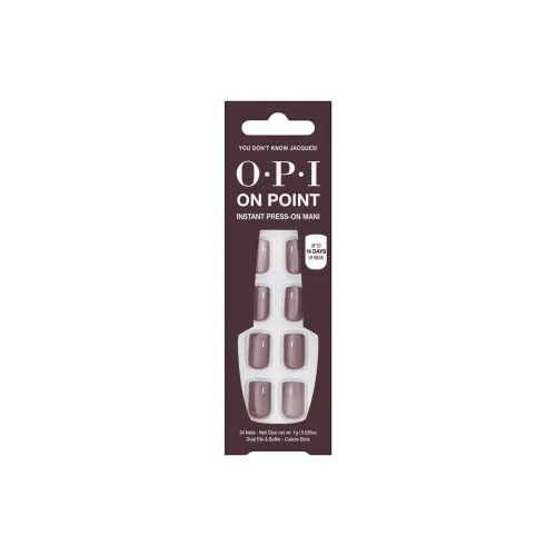 OPI YOU Don't Know Jacques False Nail Короткий LADDER Тауповый Однотонный Стиль Instagram