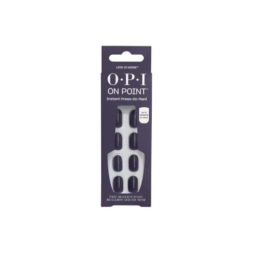 OPI LESS IS Norse False Nail Короткий Круглый Синий Однотонный Стиль Instagram