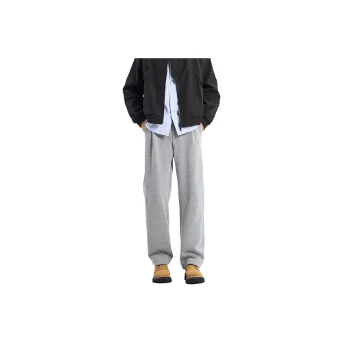 ENTONG Светло-серые унисекс вязаные тренировочные брюки