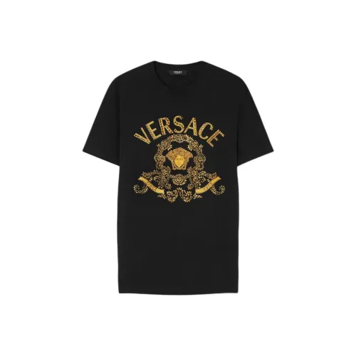 VERSACE Мужские черные T-рубашки