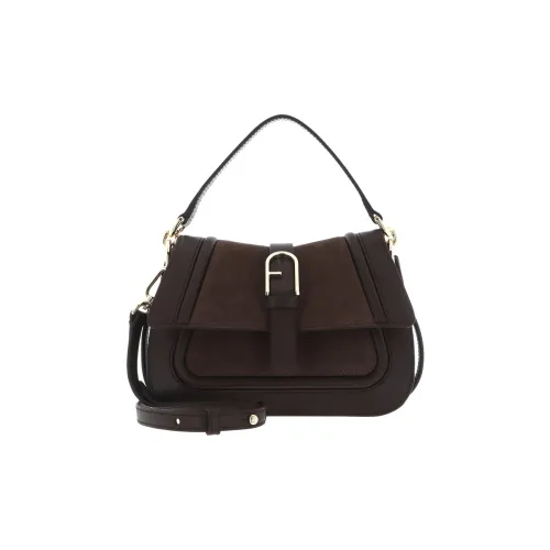 Furla Кожа Сумка через плечо Большая Женская Темно-Коричневая