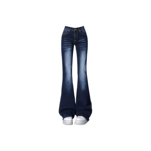 ZHUFEI Винтажные синие женские джинсы