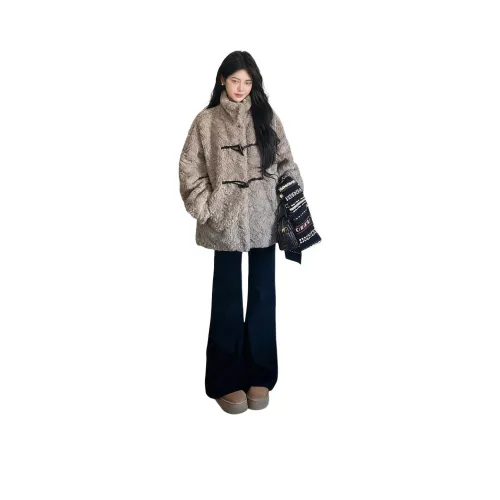 LANGQING Бархат Feel Пальто Женское