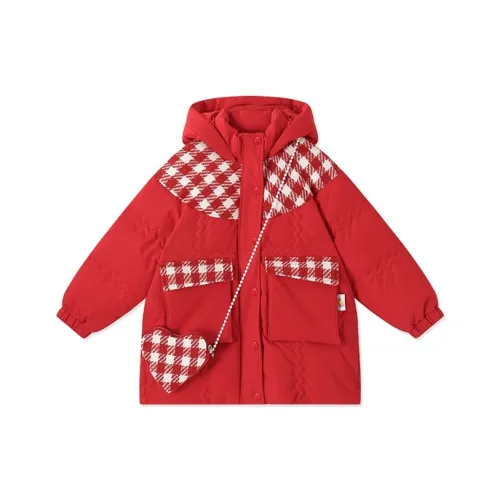 B.DUCK Collaboration Пуховик Красный Китайский для детей 3-7 лет