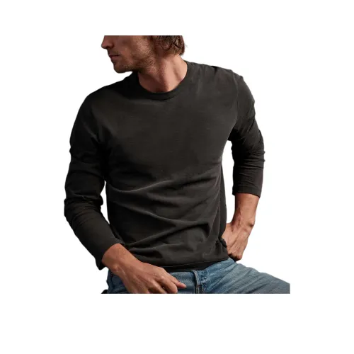 JAMES PERSE Длинный рукав Круглый вырез Рубашка Мужская