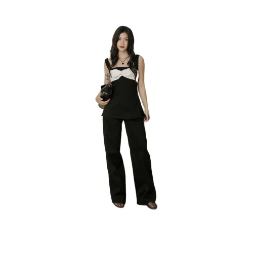 FTTHR Черный Белый Женские Майки