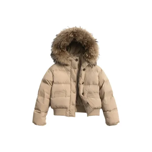 DYYPC Хаки Хлопковый пуховик Унисекс Пуховики (пуховики)