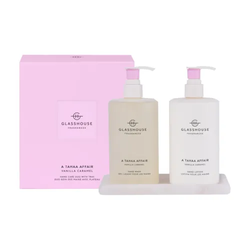 GLASSHOUSE FRAGRANCES Ванильный Карамель Наборы для ухода за телом Ароматический Soothing Skin Effect 450 мл + 450 мл