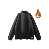 Черный (с флисовой подкладкой и утепленный)