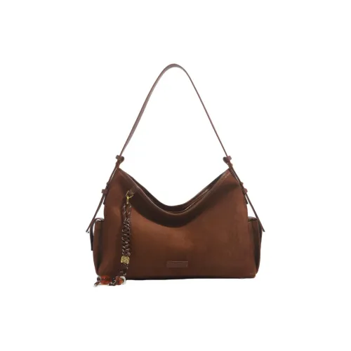 Pivsnu Сумка через плечо из синтетической кожи стандартная женская карамельного цвета