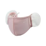 Розовый кожаный [Наушники с меховыми капюшонами 2-в-1]