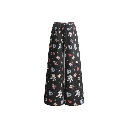 UNIFREE X Illustrator collaboration Повседневные брюки Женские Черный