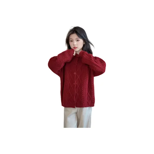 Qiao Ni Tong Красные школьные свитера