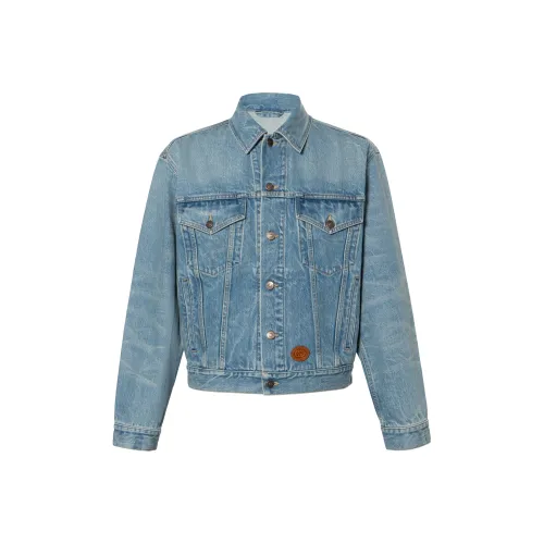 GUCCI X Disney Denim Куртка Мужская Светло-Синяя