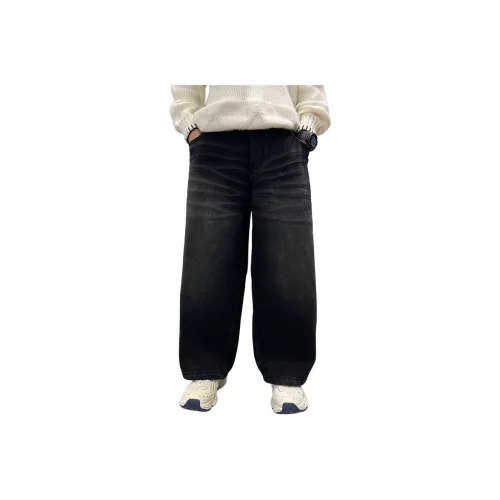 ЮЙЧЖАОЛИНЬ Черный флис с подкладкой YYA68044 Школьный возраст Джинсы