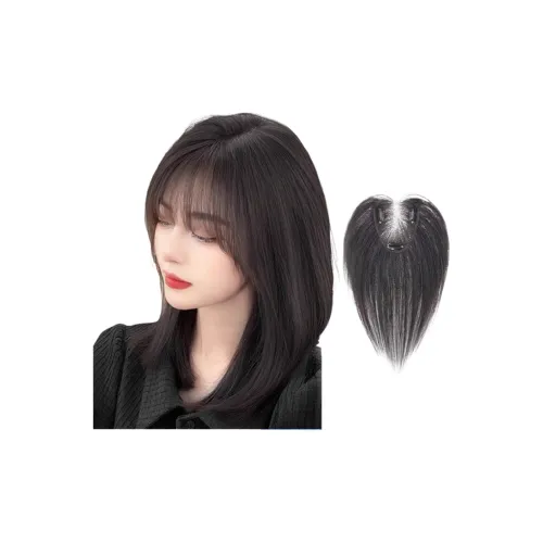 YALANDI Французский Liu Hai Вода Drop Сетка Легкий Замена Волос Топ Перука Компонент