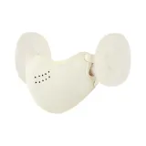 Утолщенный теплый флис ⭐ Нагрудники для ушей Съемный - Белый