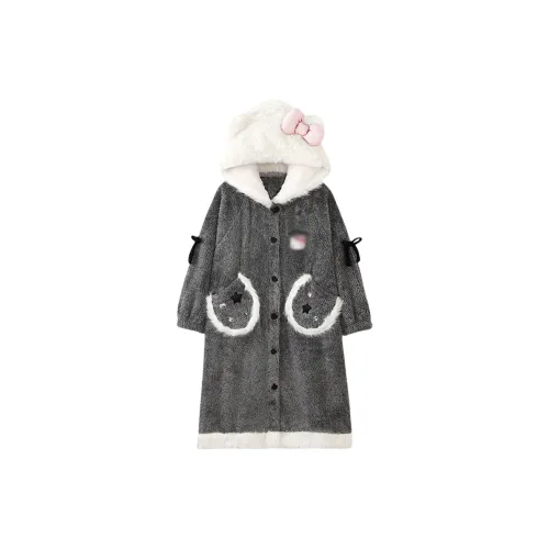 DEDY Серый Женские Банные халаты