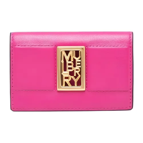 Mulberry GRAIN LEATHER Монетница Кошелек Женские Розовый