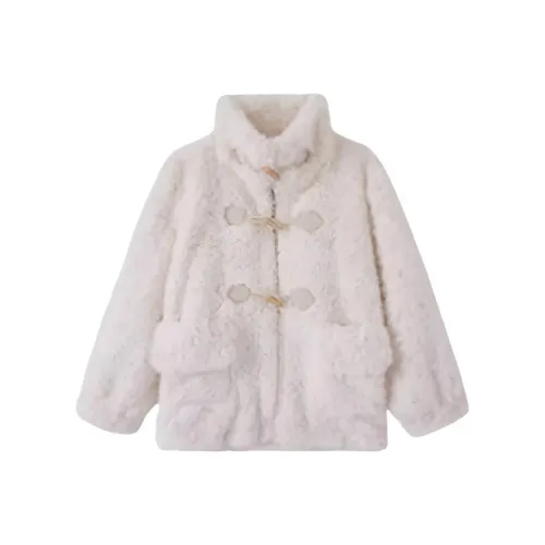 HAPG Экрю Женские Бархатные Куртки