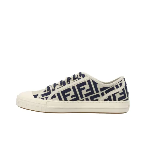 FENDI Domino Low Топ Скейтборд Кроссовки Женские Синие