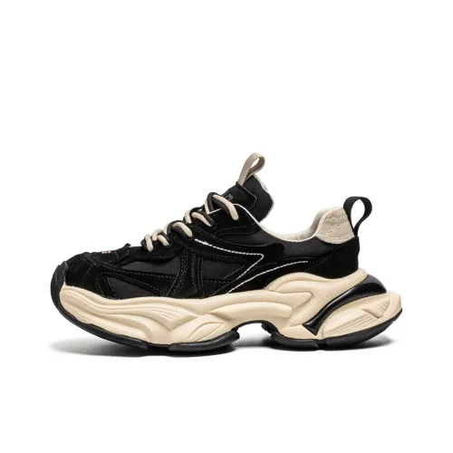 Yalu Preferred Амортизация Увеличение Высоты Устойчивость к Износу Водонепроницаемый Противоскользящий Низкий Топ Кроссовки с Толстой Подошвой Мужские