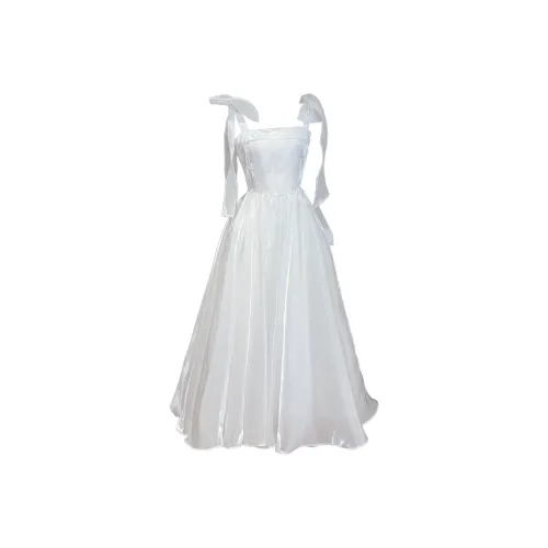 GJFD Белая снежинка Женские Слип-платья