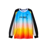 PU (полиуретан) Ritong Tian Градиентная футболка Многоцветная Черный