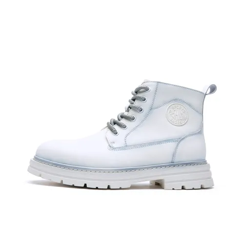 Wen Nai Martin Boots White Unisex