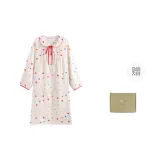 Многоцветный круг, длинный рукав, ночная сорочка, зеленая коробка