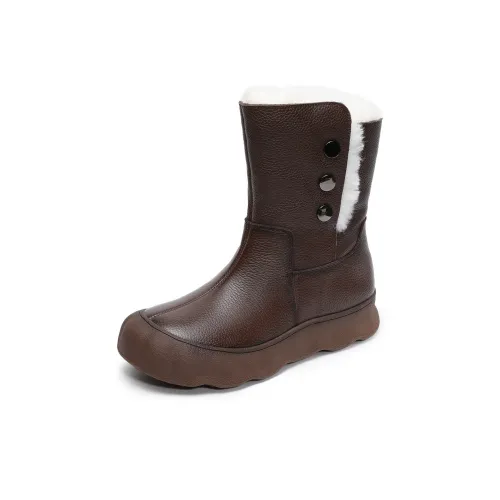 SENJIALUO Термический Износостойкий Противоскользящий 16,5 см Снеговики Женские