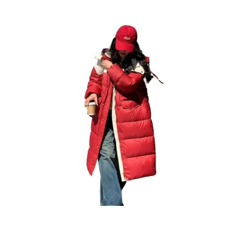 NANING 9 Красный Женские Пуховики