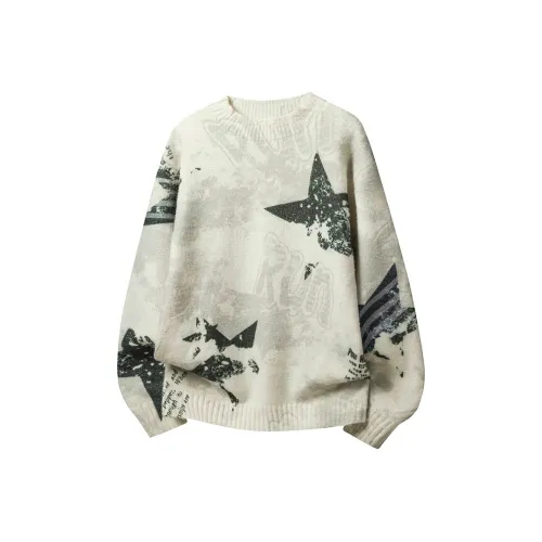 TSGM Круглый вырез Вязаная модель Свитер Унисекс