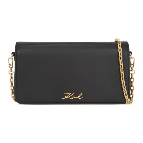 KARL LAGERFELD Кожа Сумка через плечо Сумка на плечо Женская Черная