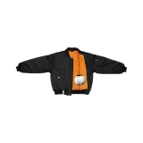 Черный хлопковый пуховик [Термический, не объемный]