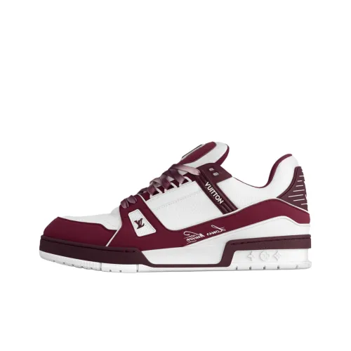 LOUIS VUITTON Тренер Low Топ Скейтборд Кроссовки Мужские Красные