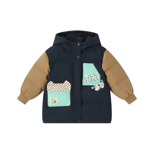 B.Duck Темно-синий Kids Пуховики