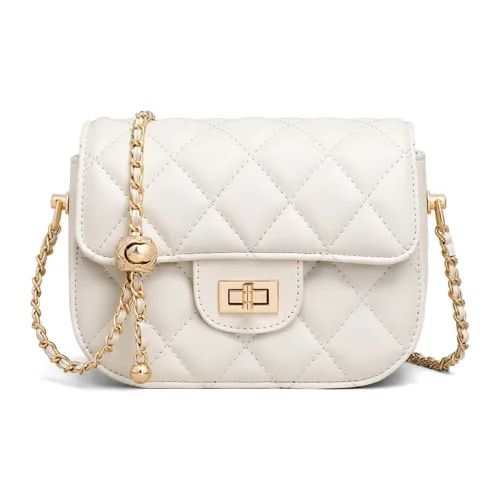 VINEY Коровья кожа Сумка через плечо Стандартная Женская Экрю Черный