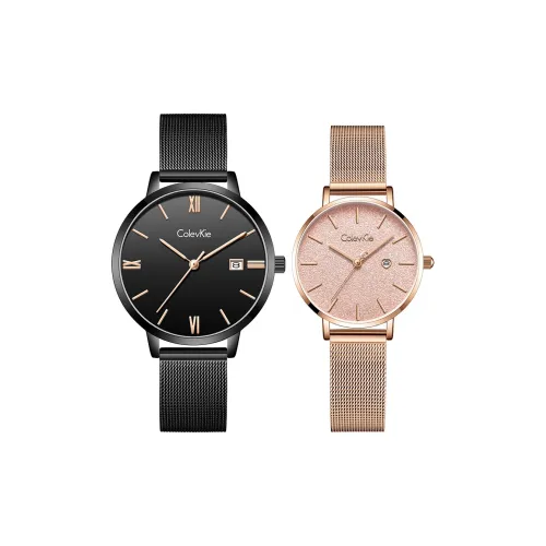 ColevKie Кварцевый механизм стальной ремешок унисекс черный циферблат