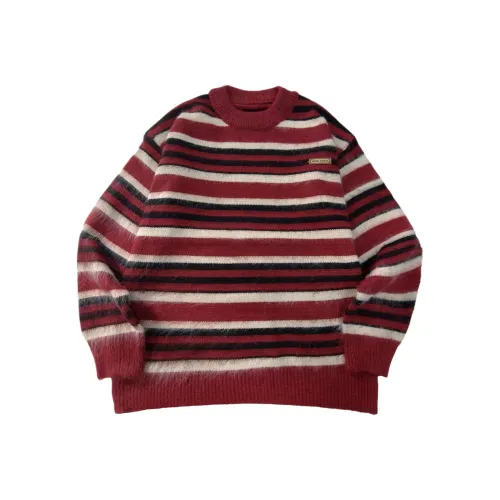 H.V.G.A Черный с Красными Полосами Унисекс Трикотаж