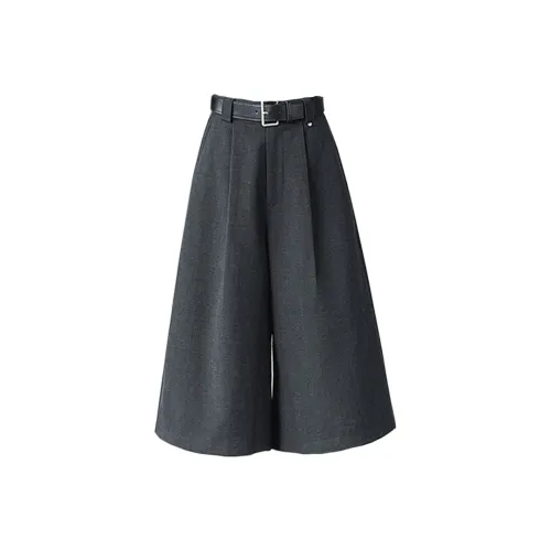 Wbwq Темно-серый Женские Повседневные Брюки