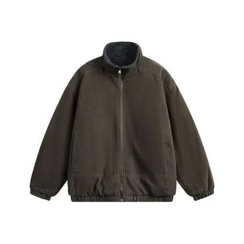 CUTKICK Армейский зеленый Двусторонний Унисекс Пуховики