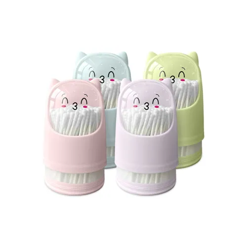 SAND BEAR SPIRAL Ложки для чистки ушей Двойная головка Милый Tube Хлопок Вата Buds Мячи BID 1 Получите 4 ТУБЫ