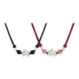 Черное китайское благоприятное животное ожерелье + красное китайское благоприятное животное ожерелье