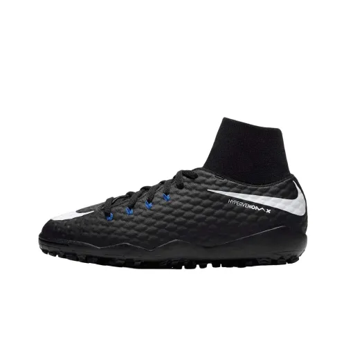 Nike JR HYPERVENOMX PHELON III Высокие футбольные бутсы для детей черные для подростков