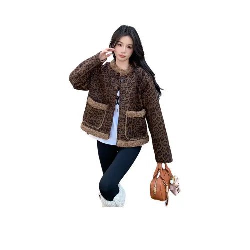 DEDY Кофе Женские Бархатные Куртки