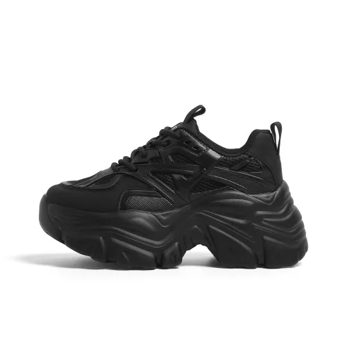 FOREVER 21 Низкий топ массивные кроссовки женские черные