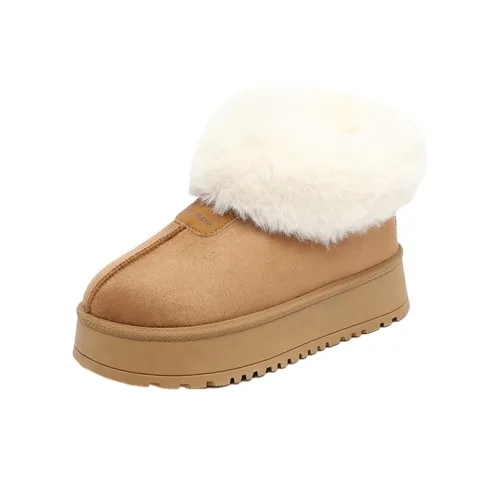 PAUL FRANK Термический Высота Увеличение Устойчивость к Износу Снежные Ботинки Женские Верблюжий Цвет