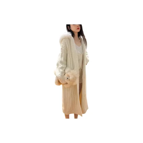 OURUOKE Белый Женский Трикотаж