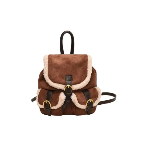 DCLOUD ПУ (полиуретан) Рюкзак Стандартный Женский Кофейный Коричневый